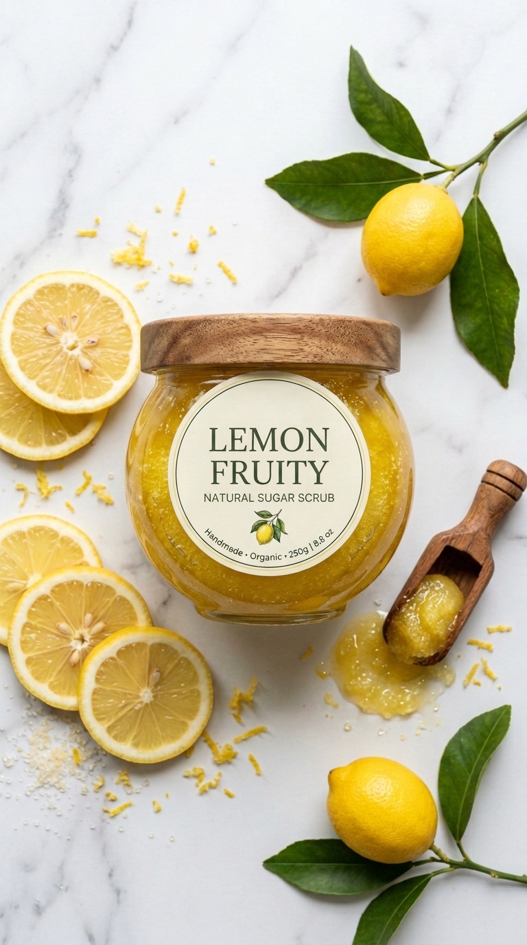 Handmade Lemon sugar scrub