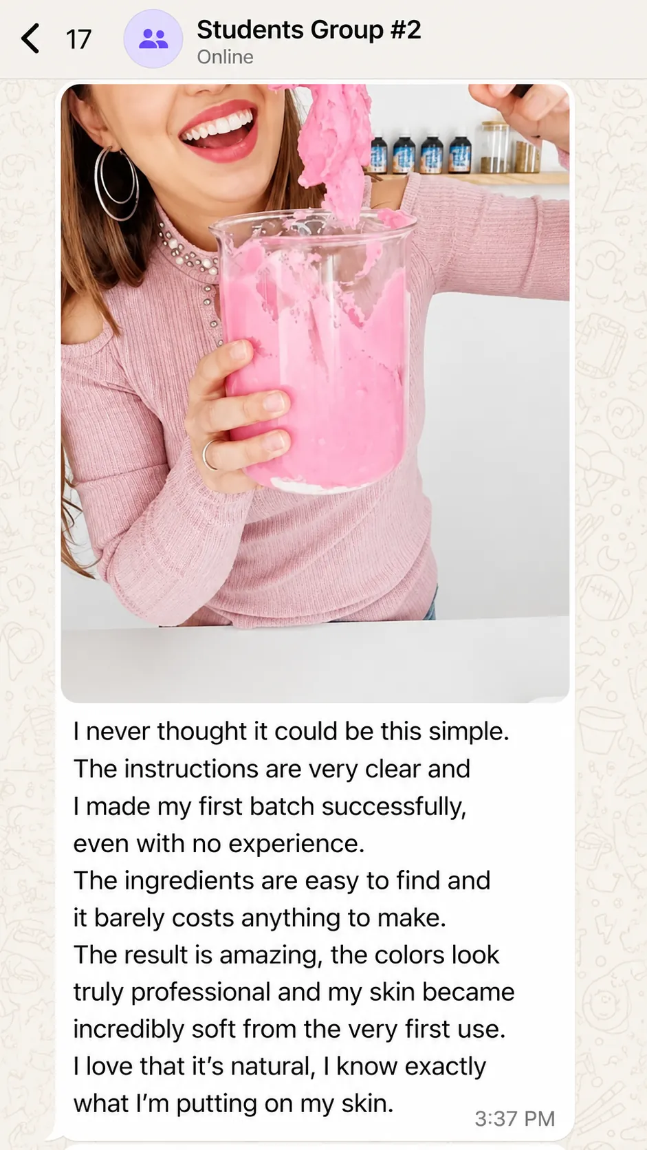 Customer testimonial 1