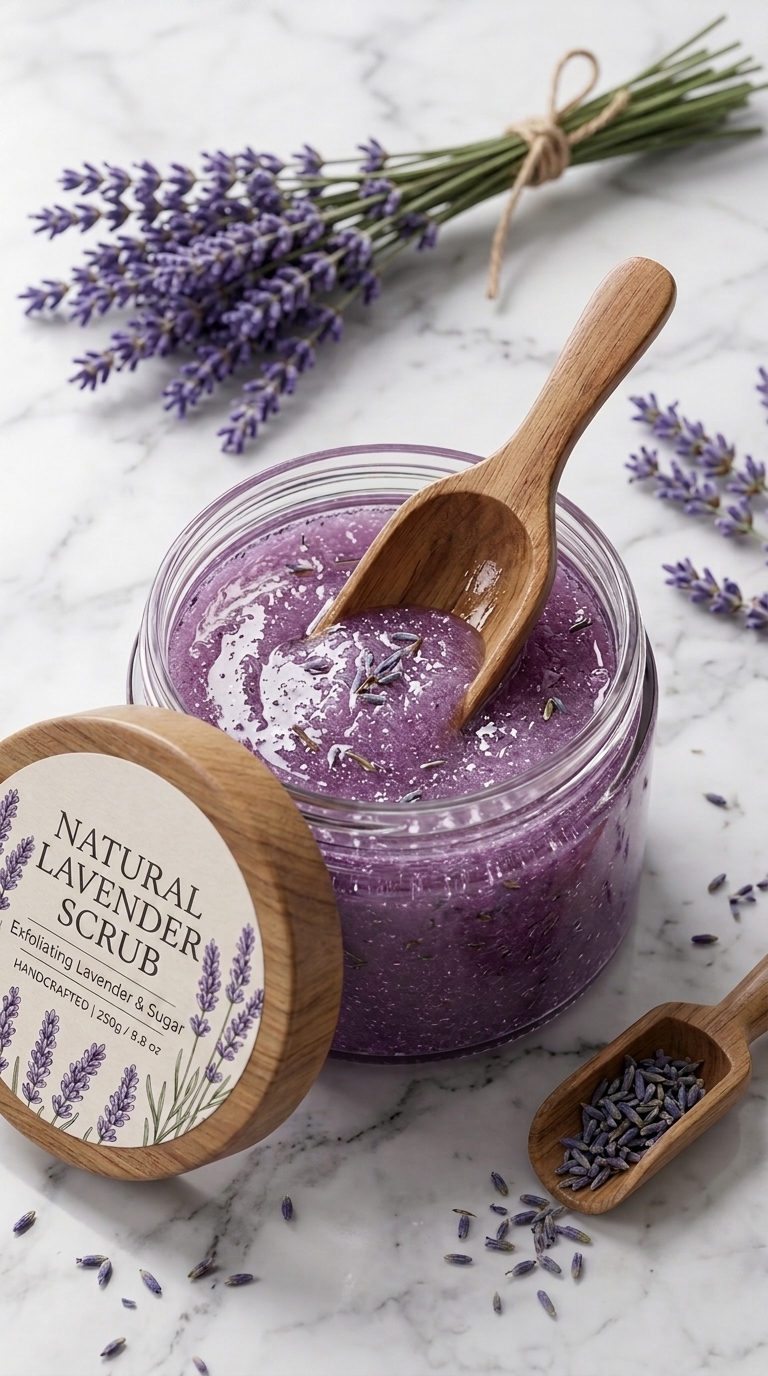 Handmade Lavender sugar scrub